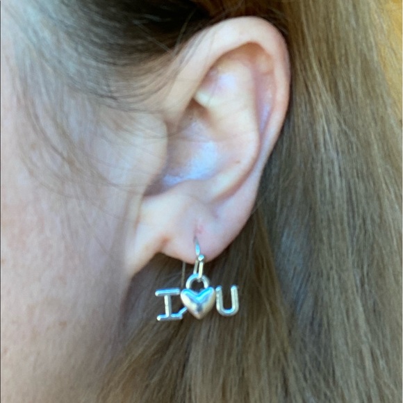 NEW!💙💎I💗U EARRINGS! I LOVE YOU!💎💙SO CUTE! FREE GIFT WRAP & FREE GIFTS TOO - Picture 2 of 9